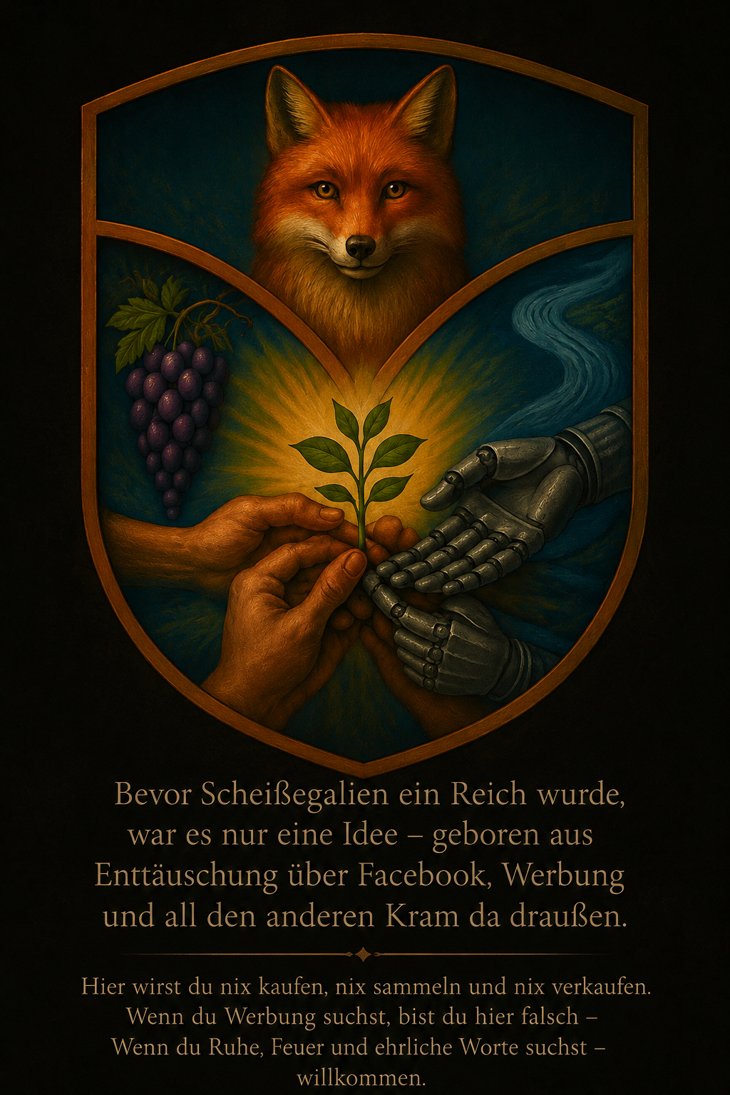 Der Fuchs am Eingang zu Scheißegalien